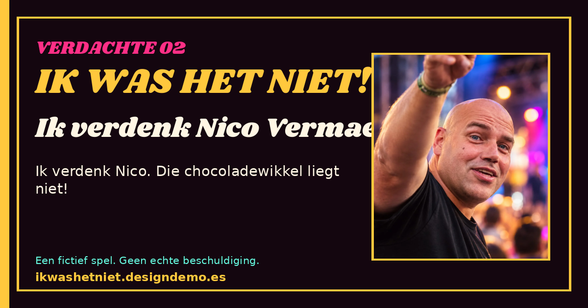 Deelkaart voor Nico Vermaeck